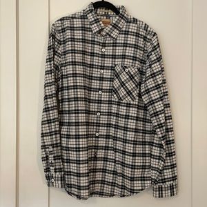 NWOT Levi’s Navy & White Plaid Button Down (M)